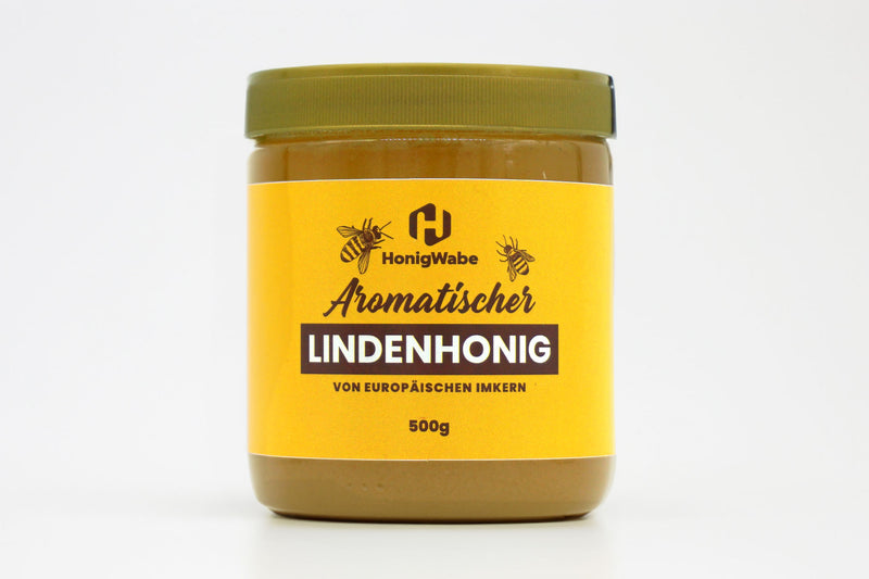 500g Aromatischer Lindenhonig | Dickflüssig - HonigWabe